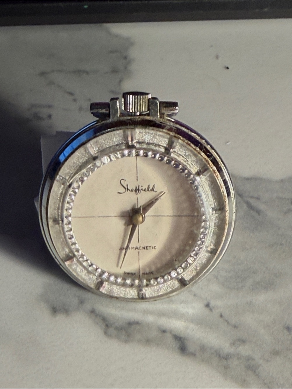 VTG Pocket Watch-Sheffield aluminium Swiss